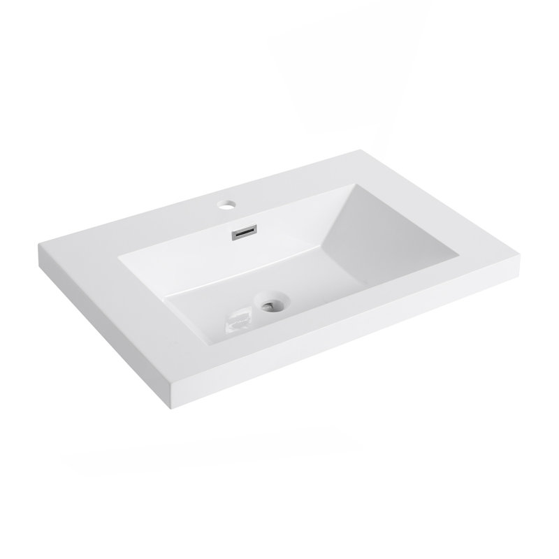 30" Bathroom  Resin Sink