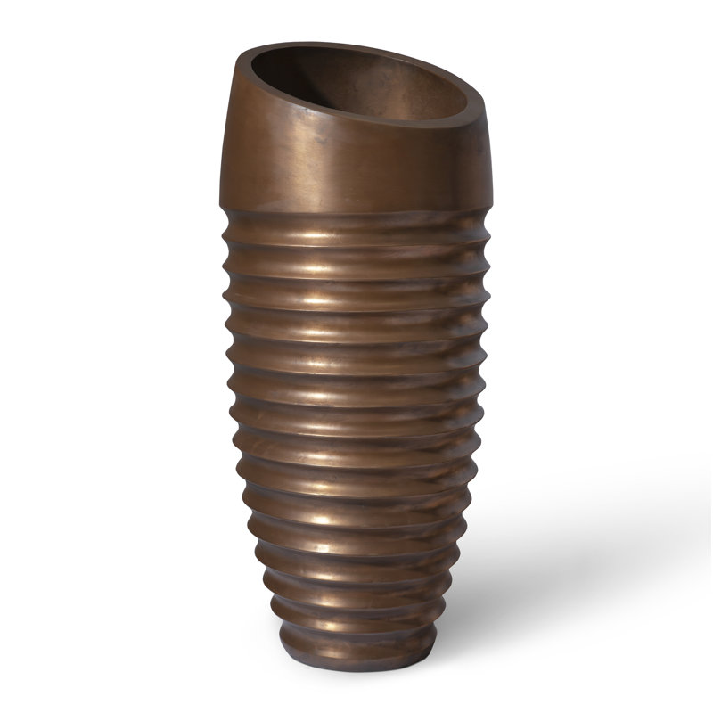 JP Resin Pot Planter, Bronze, 62" H x 26" W x 26" D