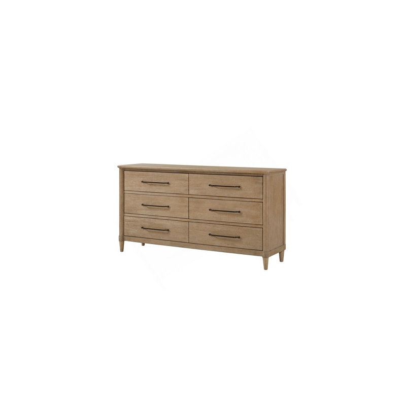 Commode à 6 tiroirs Casual finition sable