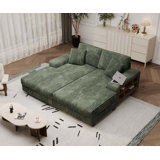 Versatile Convertible Sofa with Plush Cushions and Extra Storage