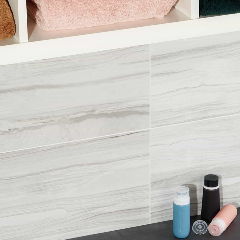Dreamstone Luminus White 12X24 Porcelain Tile, Luminus White Matte