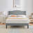Auxter Upholstered Platform Bed Frame with Adjustable Nailhead Headboard, Velvet Fabric Mattress Foundation with Strong Wooden Slats Support, No Box Spring Needed, Heavy Duty, Easy Assembly-249466513-249466519