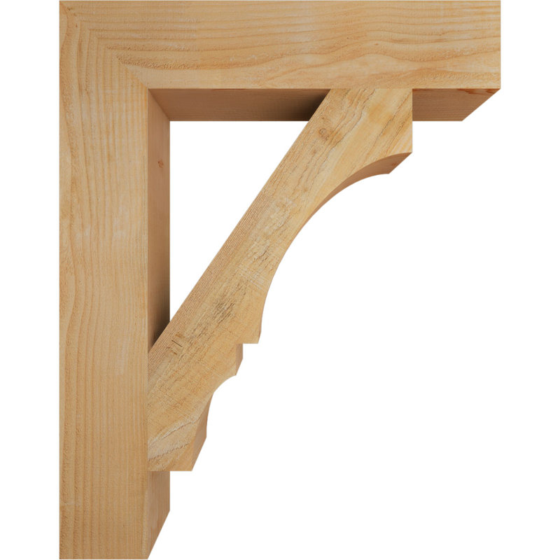 Support de bloc Balboa, Sapin Douglas scié brut, L 6 po x P 30 po x H 38 po