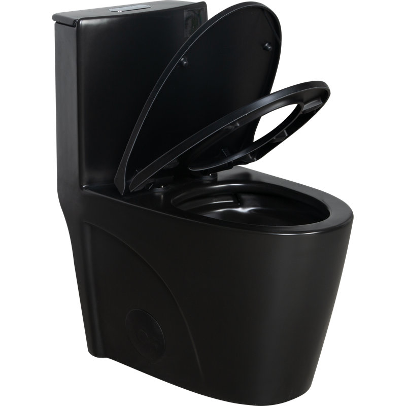 1.1/1.6 GPF Dual-Flush Elongated One-Piece Toilet with 16.14" Comfort Seat Height, Ceramic Glazed Surface(Soft Close Seat Included)