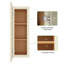 Armoire murale de style Shaker blanc antique l 12 po x P 12 po x H 30 po Homeibro Cozy Design-926327725-926327726