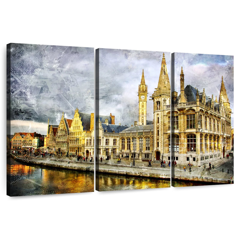 Ghent Landmark, H 28 po x l 45 po