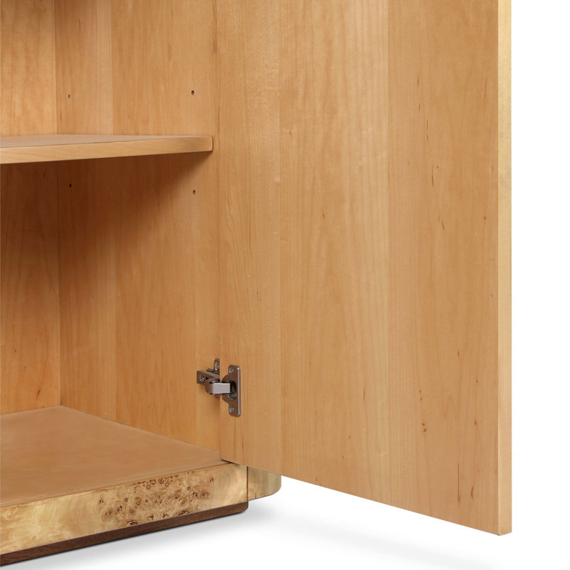 Mullins Small Cabinet-Natural Mappa Burl