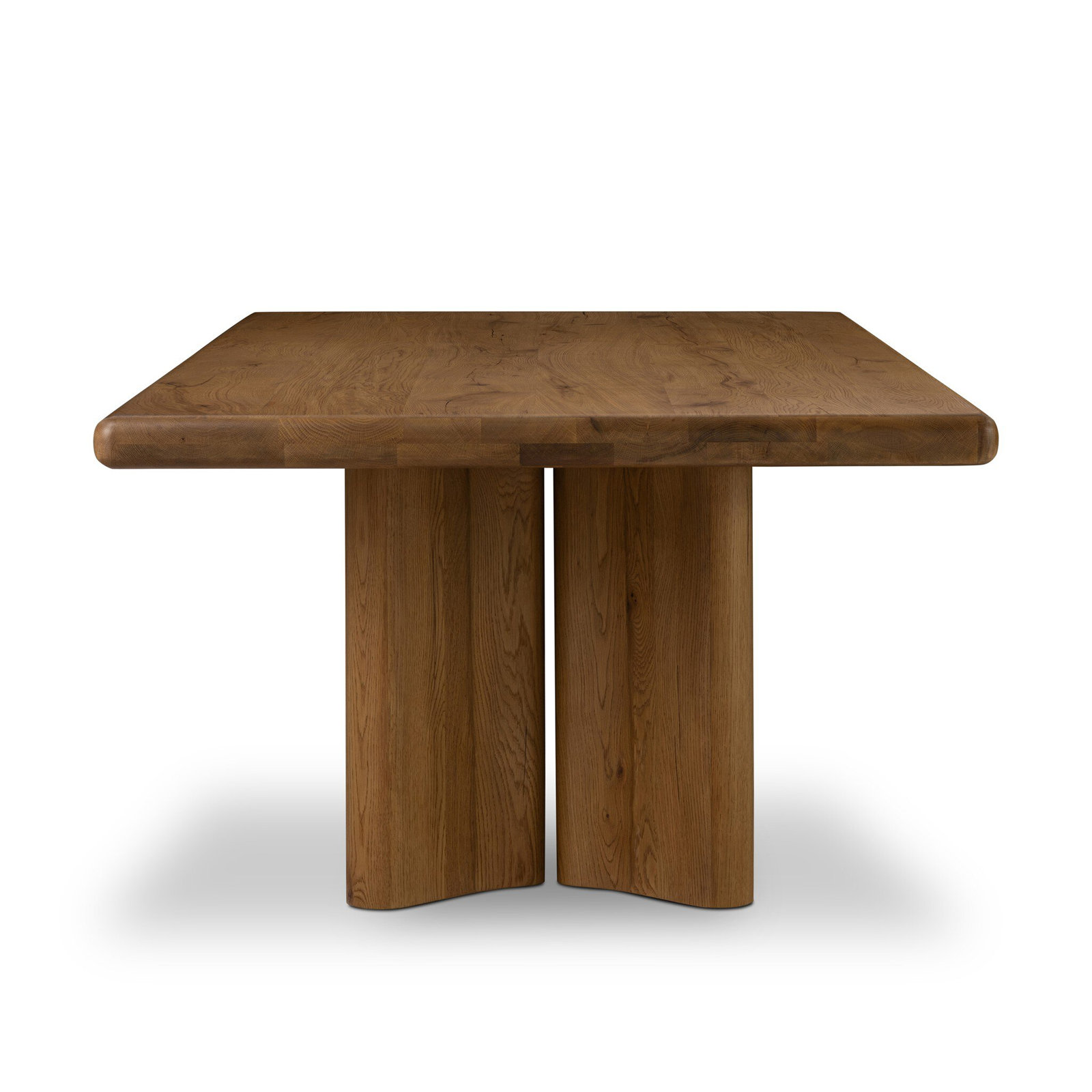 96" Oak Dining Table, Natural Reclaimed French Oak