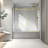 Brushed Nickel Frameless One Fixed And One Shifted Shower Door