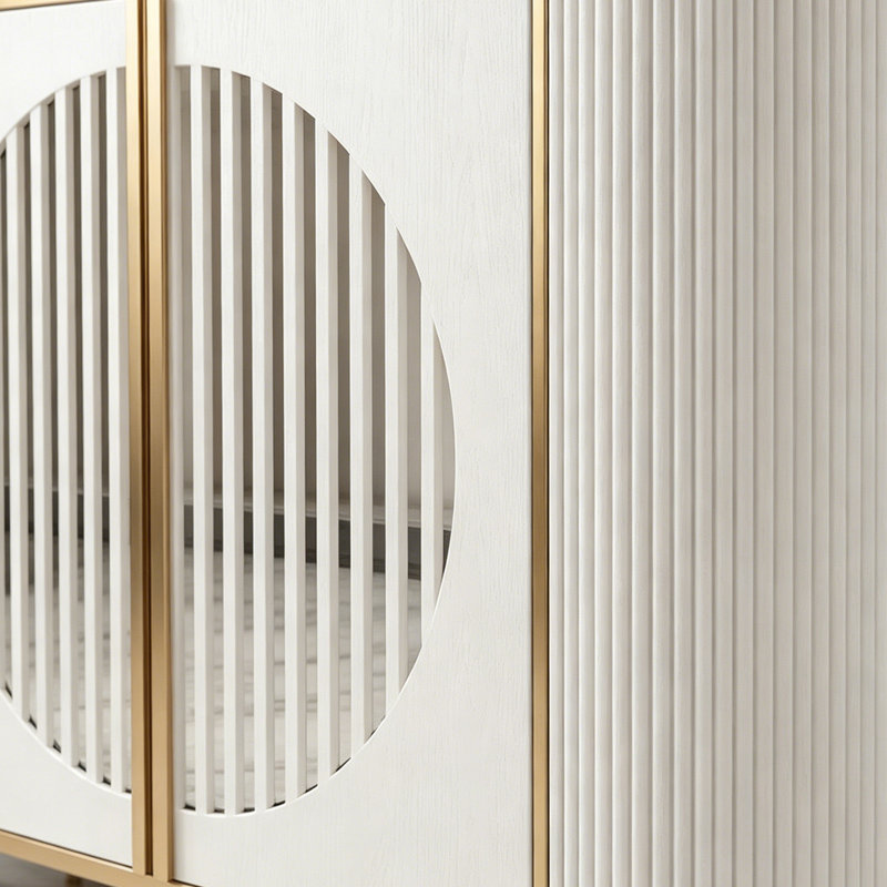 Buffet Modern Luxury Fashion, H 35,43 po x l 55,12 po x P 15,75 po, Blanc