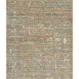 Handmade Silk and Wool Area Rug