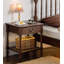 Table de chevet en bois massif vintage