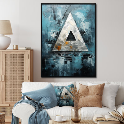 " Triangle Trance Shimmering Silver I "