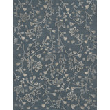 Phoenicia Hand Knotted Floral Area Rug in Charcoal/Taupe