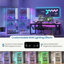 4-Tier Corner Display Cabinet with RGB Light Modes and Motion Sensor-1470752402