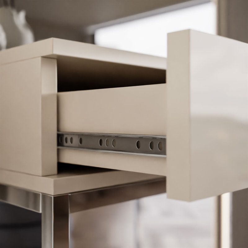 BLANCO GLAMOUR Console Table, Chrome