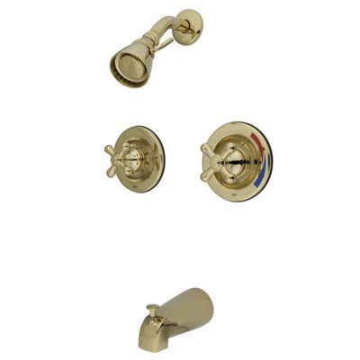 Robinet de baignoire et de douche à contrôle de température et à pression équilibrée Heritage avec valve brute