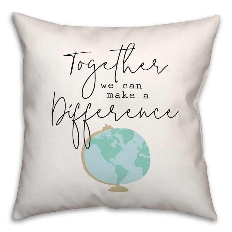 Coussin Ensemble nous pouvons faire une différence