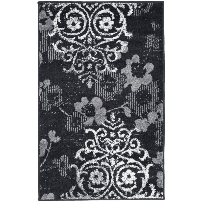 Tapis floral Bronti Performance, Rectangle 2 pi 6 po x 4 pi
