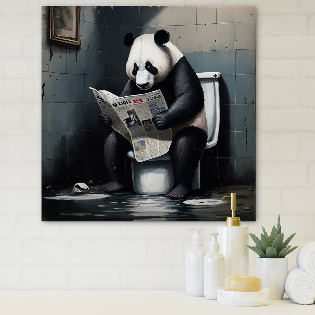 Panda On Toilet Reading News " Panda On Toilet Reading News " Trinx 