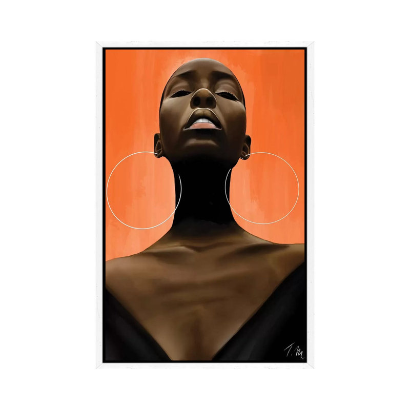 Monarch by Tafari Mills - Print on Canvas, White Framed, 101.6 cm H x 66.04 cm W
