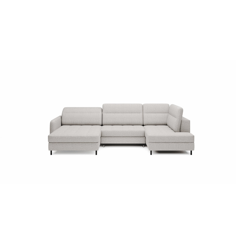 Hartnell 5 Seater Sofa Bed, Light Grey, Right Hand Facing