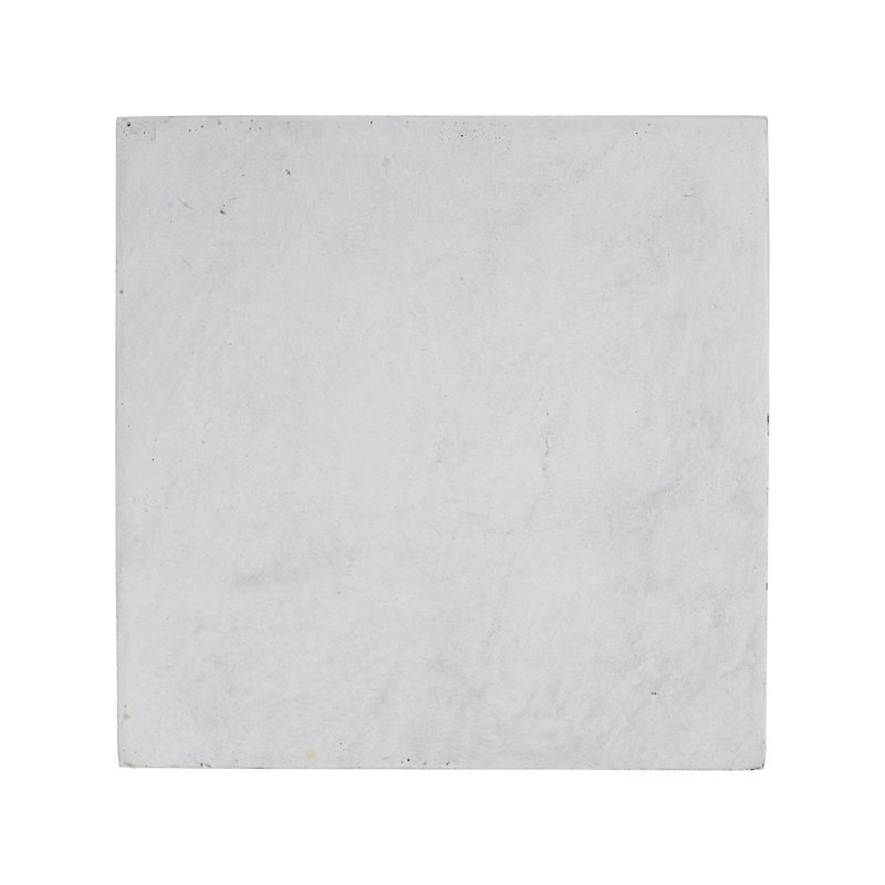Support pour plante à piédestal Classic Square, Blanc antique
