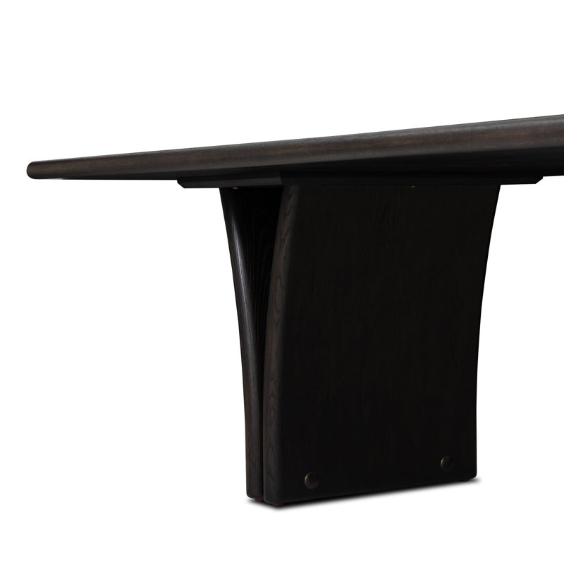 Marcon Dining Table 96"-Dark Espresso Reclaimed French Oak, Dark Espresso Reclaimed French Oak