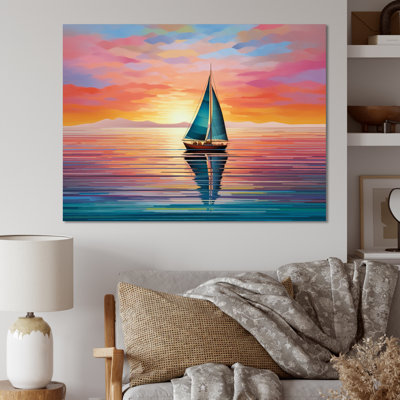" Sailboat Abstract Horizon I "