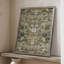 Reproduction florale vintage avec encadrement CECLXVII - bois massif-348464612