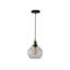 Cavallaro 1 - Light Antique Brass Effect/Black Single Pendant-22691806