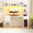 47"-59" Computer Desk with LED Lights & Outlet & Hutch-1209694760-1209694762