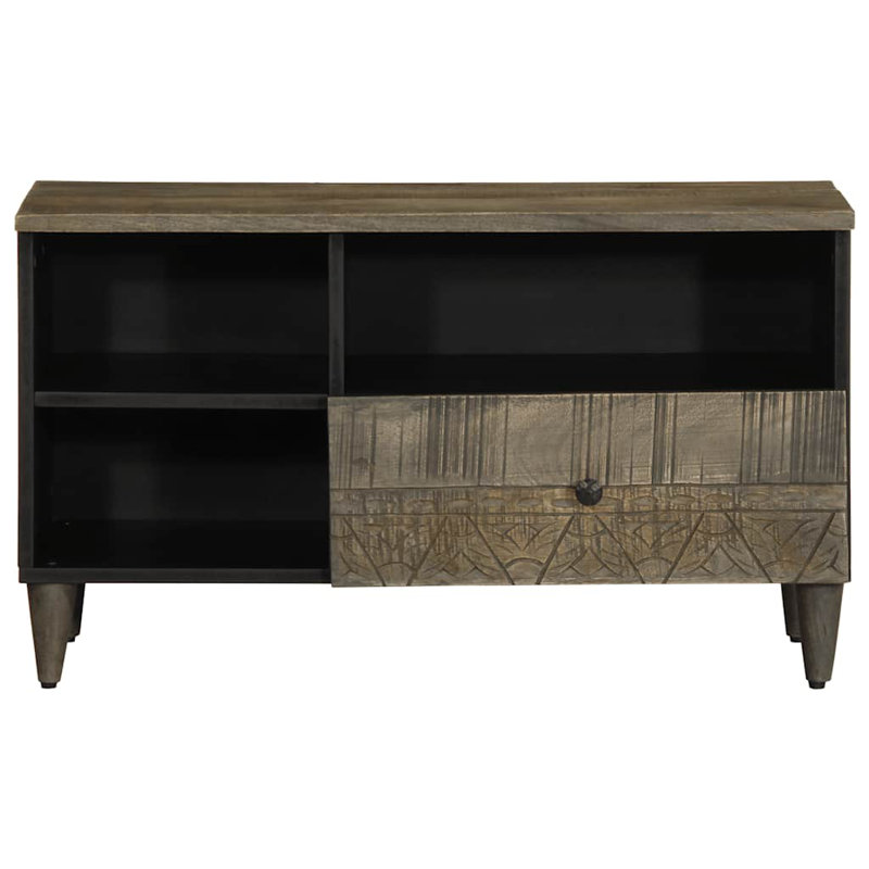 Unfinished TV Stand for TVs up to 40" with Fireplace Included