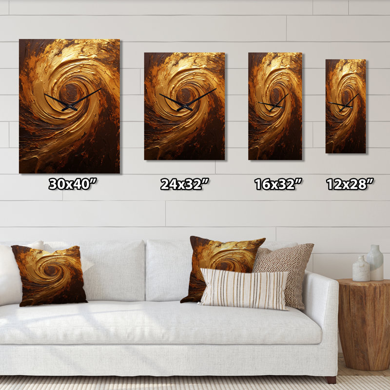 Binita - Horloge murale spirales abstraites, Petit