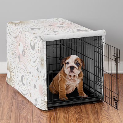 Celestial Pink Dog Crate Kennel Cover 36in. by Sweet Jojo Designs