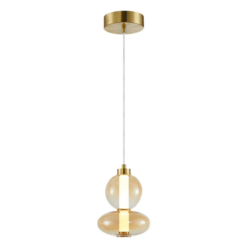 Chima 1 - Light LED Novelty Pendant, Gold colours