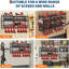 Support mural pour outils électriques avec station de charge, support de garage robuste à 3 couches avec 8 prises, 4 tablettes de rangement pour perceuse avec crochets, support de batterie pour tablette de perceuse pour garage, établi