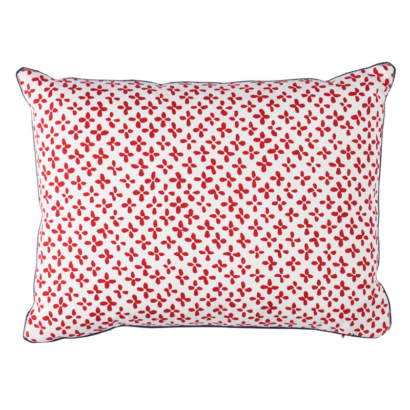 Emerson Pillow, Red, 12'' x 18''