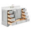 Meuble-lavabo simple avec plateau Abshire 55-93359357