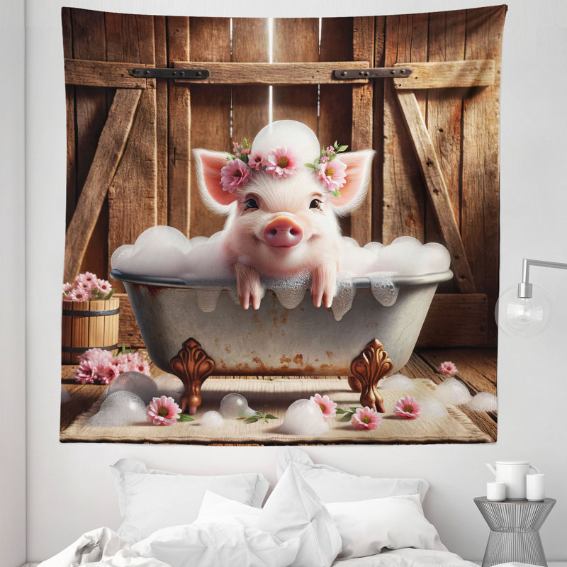 Tapisserie en microfibre, H 88 po x l 88 po