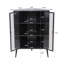 Armoire de rangement d'angle moderne à 3 niveaux avec portes en verre trempé, tablettes amovibles et structure en métal - Organisateur autoportant pour la salle de bain, la cuisine, la chambre à coucher, le salon ou les petits espaces