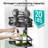 Corner Shower Caddy Tension Pole: Rustproof 4-Tier Bathroom Organizer Shelves-112864821