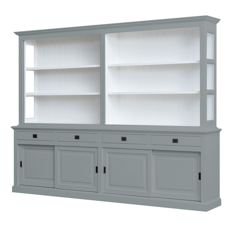 Bush Display Cabinet, Dark Silver