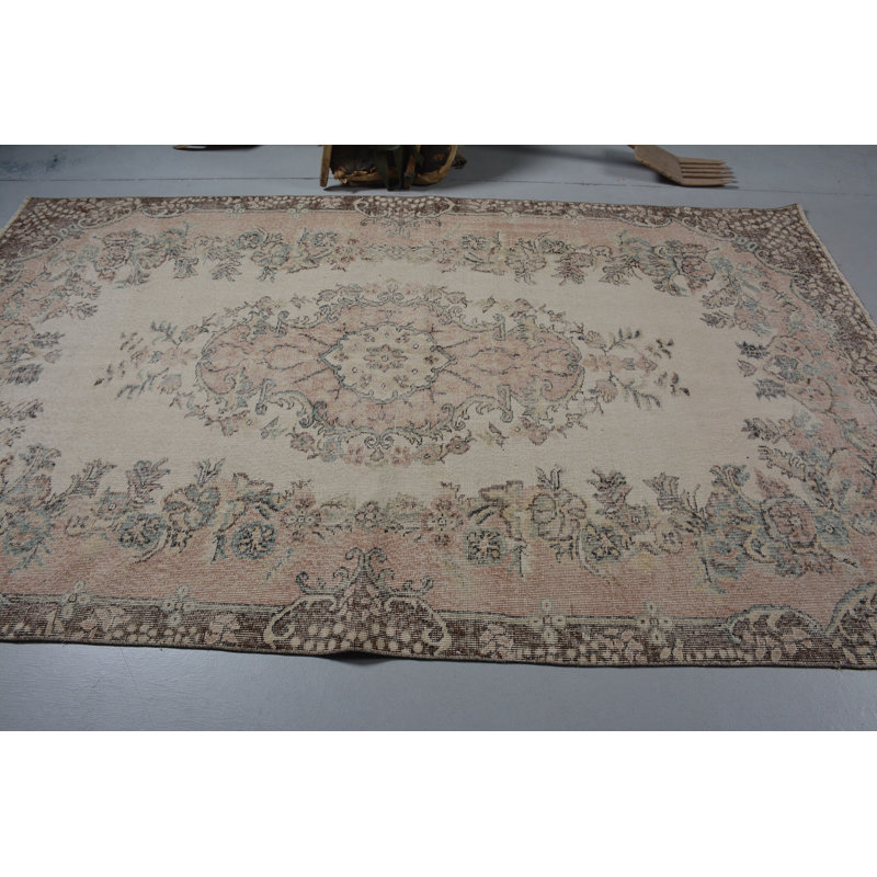 Tapis turc, grand tapis rétro, tapis de décoration intérieure, tapis neutres, tapis rétro, tapis de décoration intérieure brun
