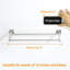 Porte-serviettes double en acier inoxydable robuste 16 pouces pour salle de bain SUS304-114376396