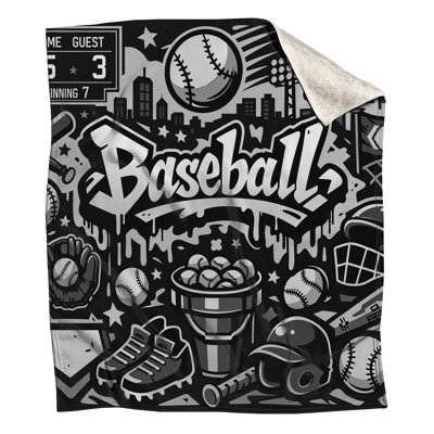 Couvertures de baseball monochrome