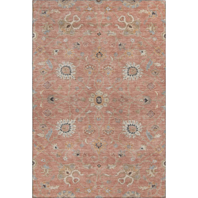 Premium Machine Washable Ducote AMF1137 Global Rug