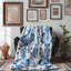 Geo Florals - Couverture sherpa de qualité supérieure 1 pièce-101983550