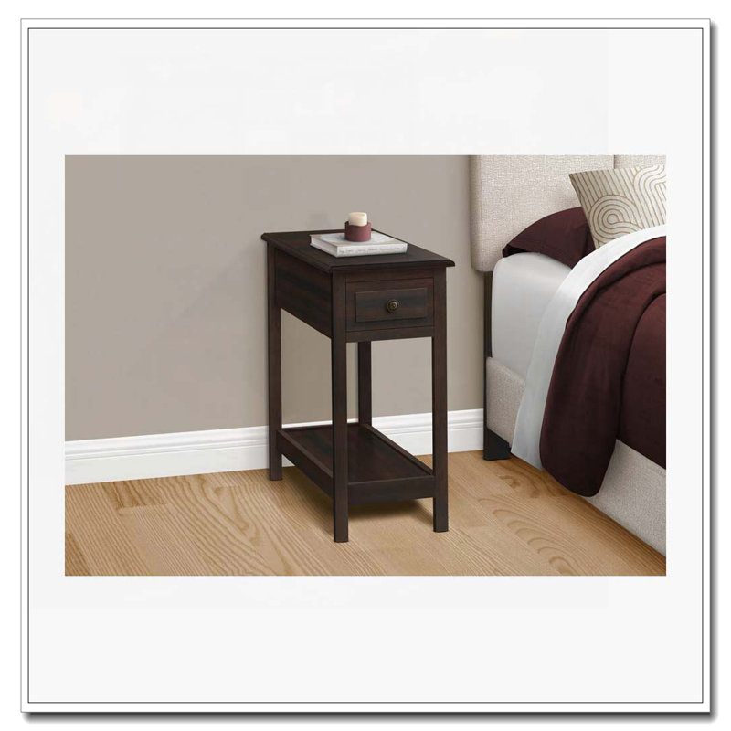 Table d'appoint avec rangement, table de bout, table d'appoint et table de chevet