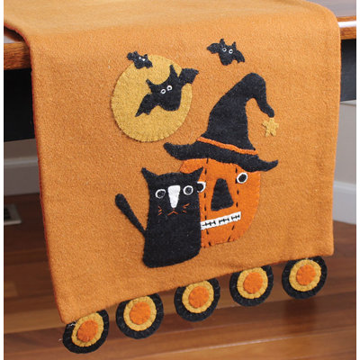 Chemin de table «The Holiday Aisle® Cats, Bats, Pumpkin»